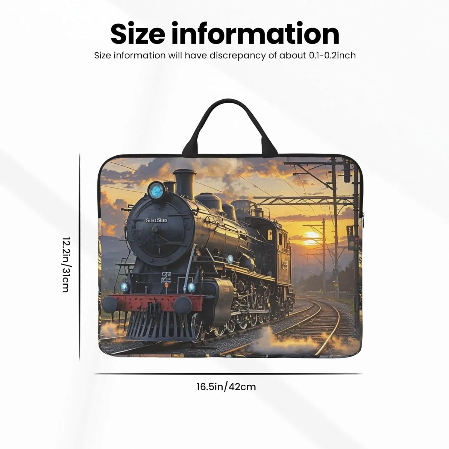 Laptop Shoulder Bag Messenger Bag Wild Elk silhouette Laptop Bag Computer Bag for Men Women