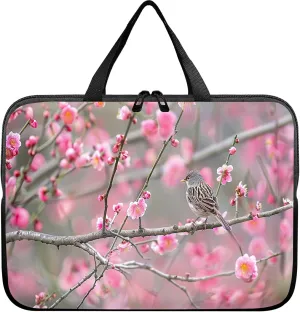 Laptop Sleeve Case Bag 15 inch, Peach Sparrow Slim Carrying Case Durable Handbag Travel Laptop Bag for 15 inch MacBook Air M3/M2/15 Pro/Surface Laptop 7/6/5/4/3/ Dell XPS 15 Plus