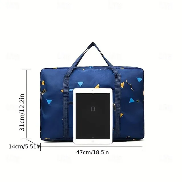 Large Capacity Nylon Travel Duffle Bag: Lightweight, Portable Weekend Bag for Travel, Gym, and Storage on the Go
