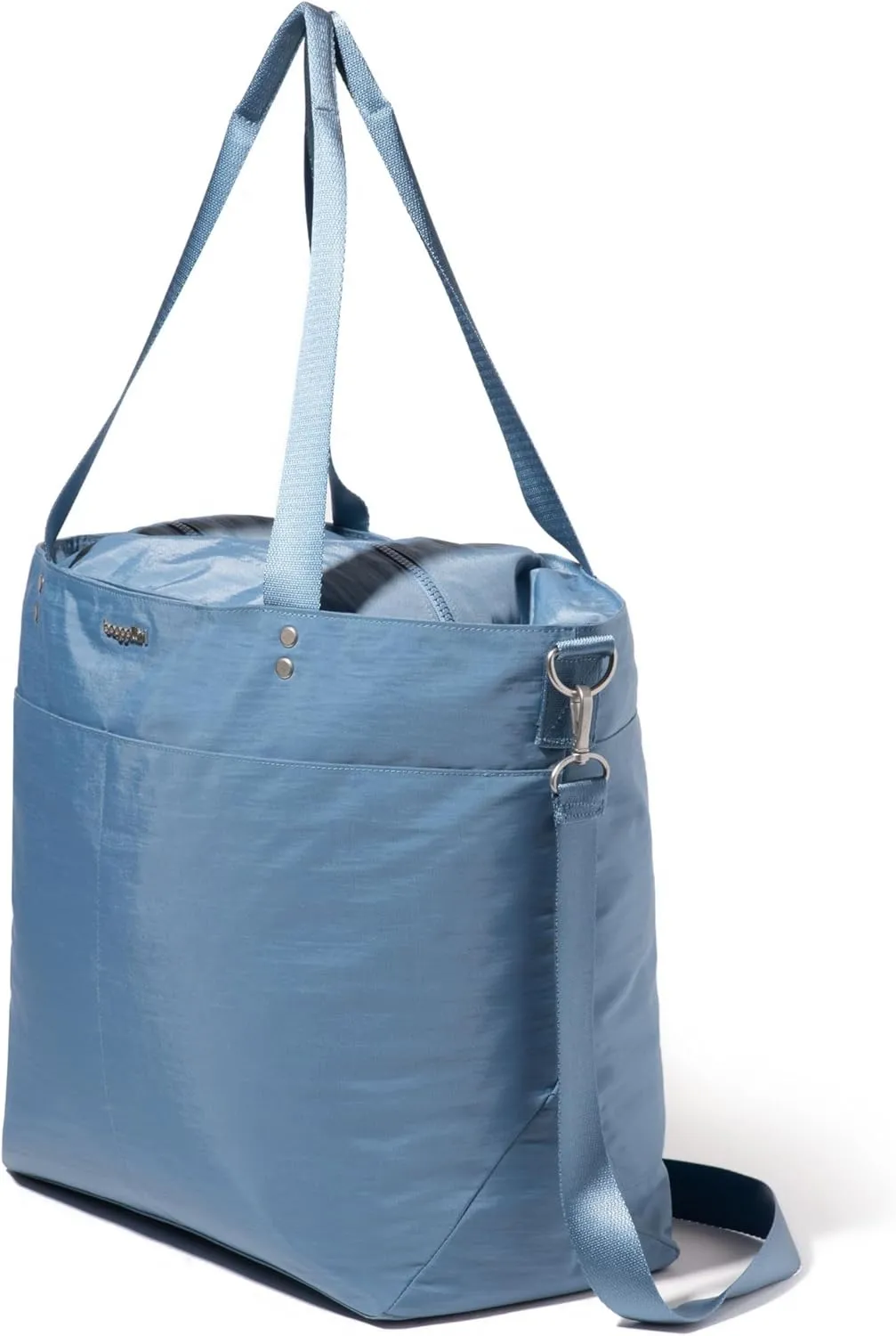 Large Carryall Tote Bag for Women - Lightweight Nylon Zipper Top Weekender Travel Beach Bag Personal Item w/Luggage Sleeve