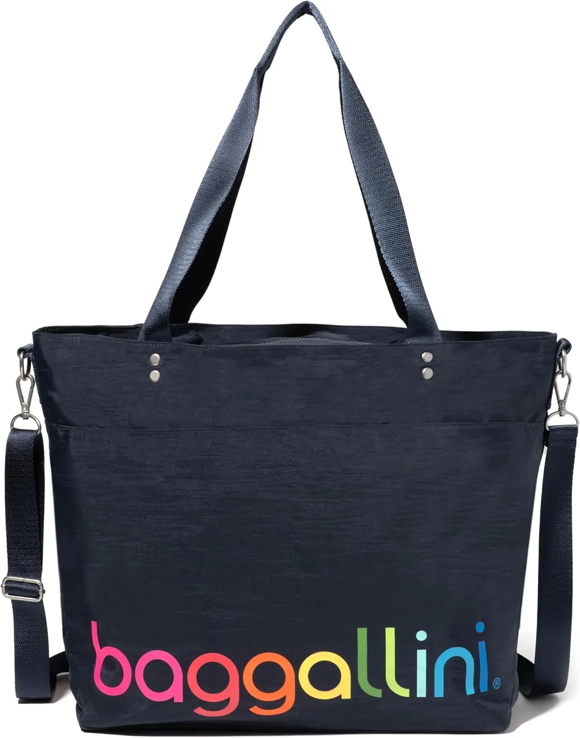 Large Carryall Tote Bag for Women - Lightweight Nylon Zipper Top Weekender Travel Beach Bag Personal Item w/Luggage Sleeve