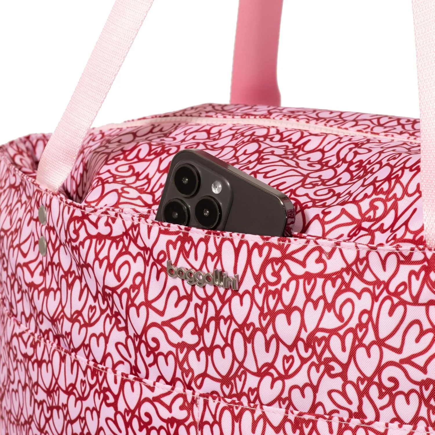 Large Carryall Tote Bag for Women - Lightweight Nylon Zipper Top Weekender Travel Beach Bag Personal Item w/Luggage Sleeve