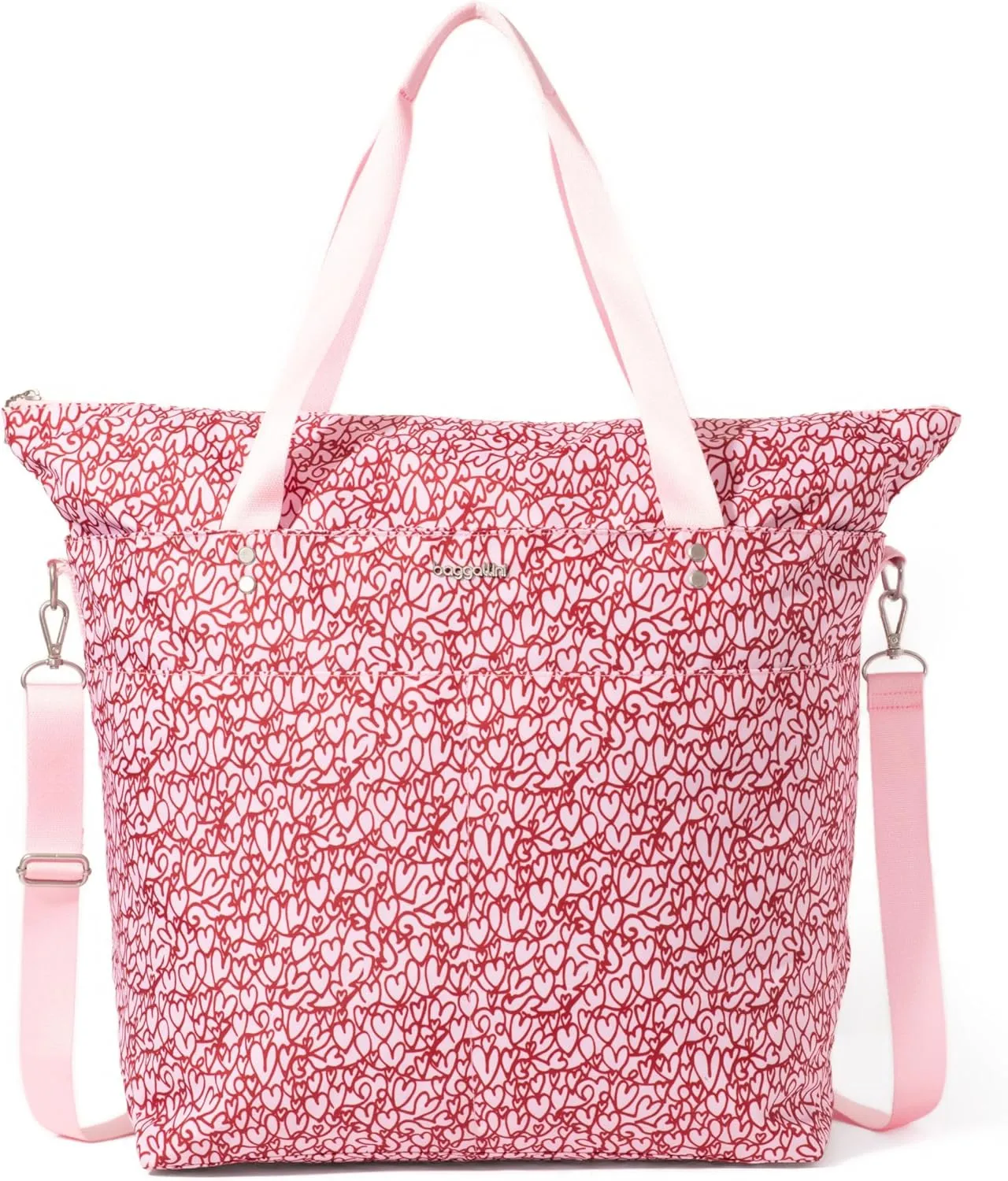 Large Carryall Tote Bag for Women - Lightweight Nylon Zipper Top Weekender Travel Beach Bag Personal Item w/Luggage Sleeve