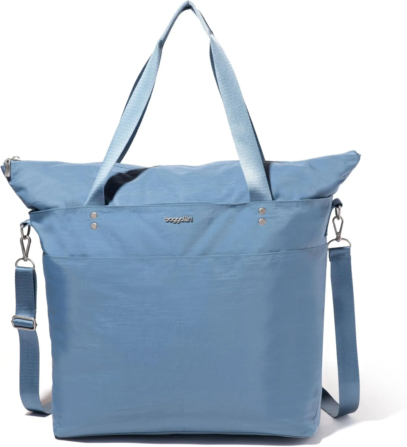 Large Carryall Tote Bag for Women - Lightweight Nylon Zipper Top Weekender Travel Beach Bag Personal Item w/Luggage Sleeve