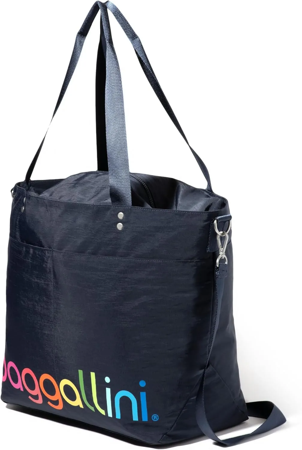 Large Carryall Tote Bag for Women - Lightweight Nylon Zipper Top Weekender Travel Beach Bag Personal Item w/Luggage Sleeve