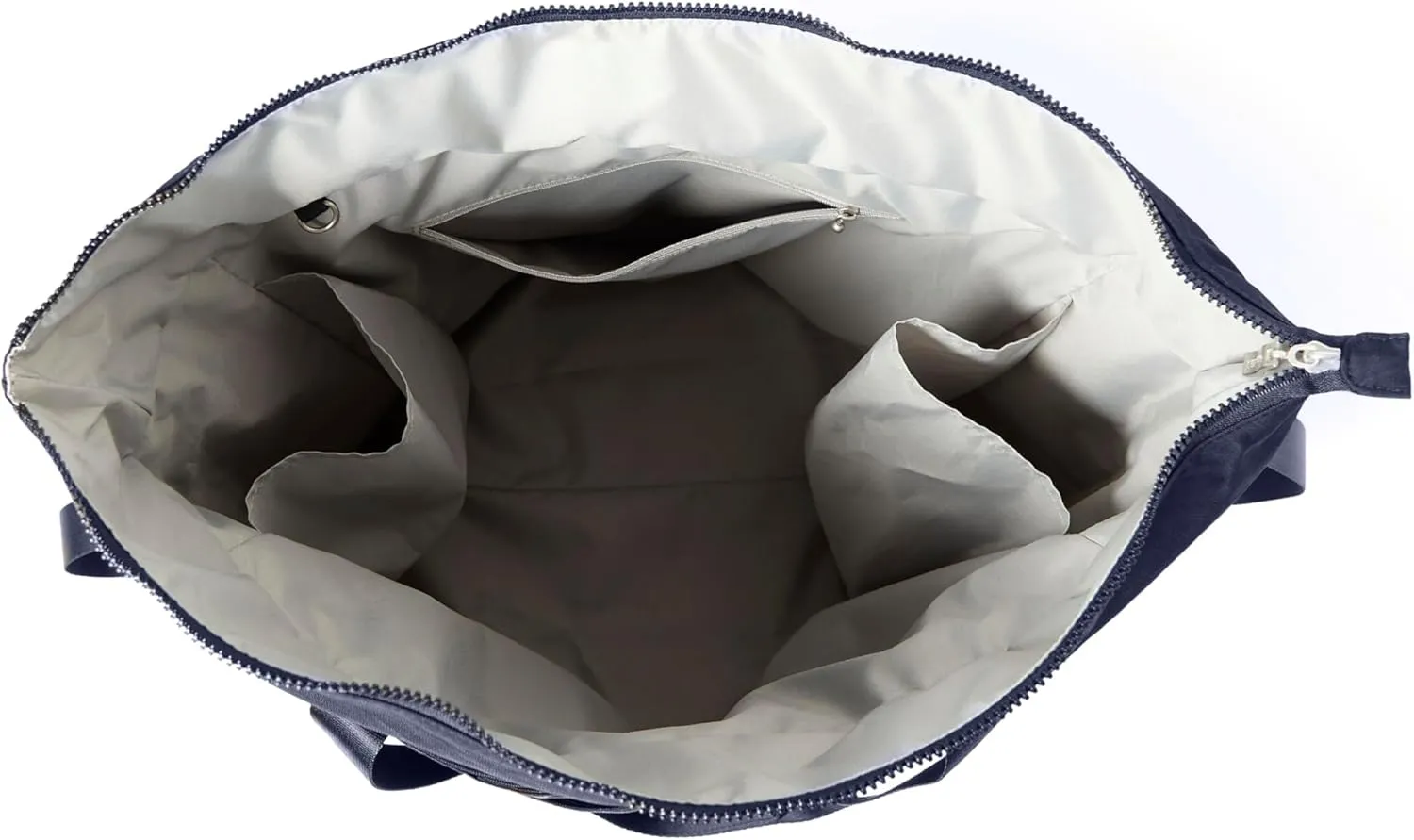 Large Carryall Tote Bag for Women - Lightweight Nylon Zipper Top Weekender Travel Beach Bag Personal Item w/Luggage Sleeve