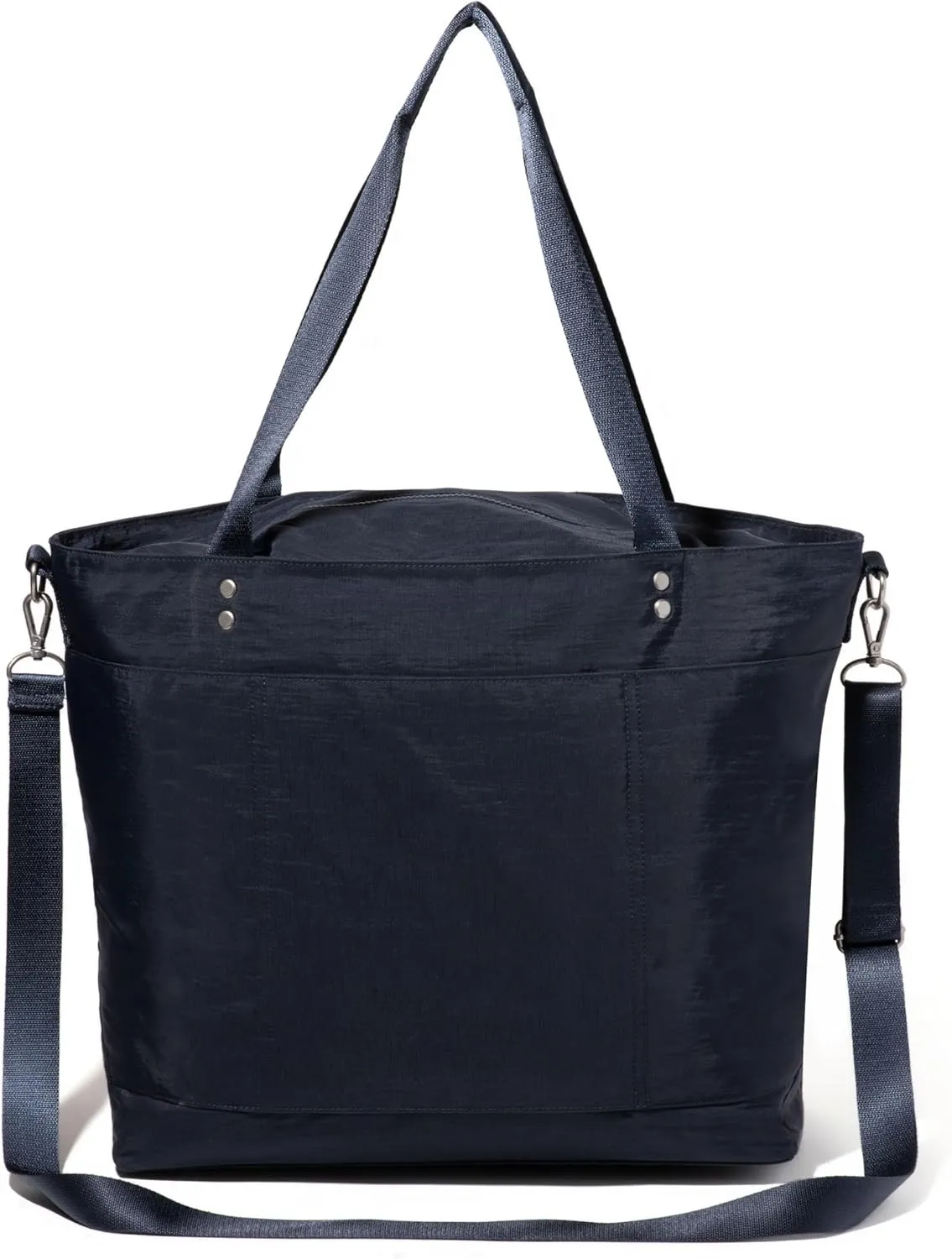Large Carryall Tote Bag for Women - Lightweight Nylon Zipper Top Weekender Travel Beach Bag Personal Item w/Luggage Sleeve