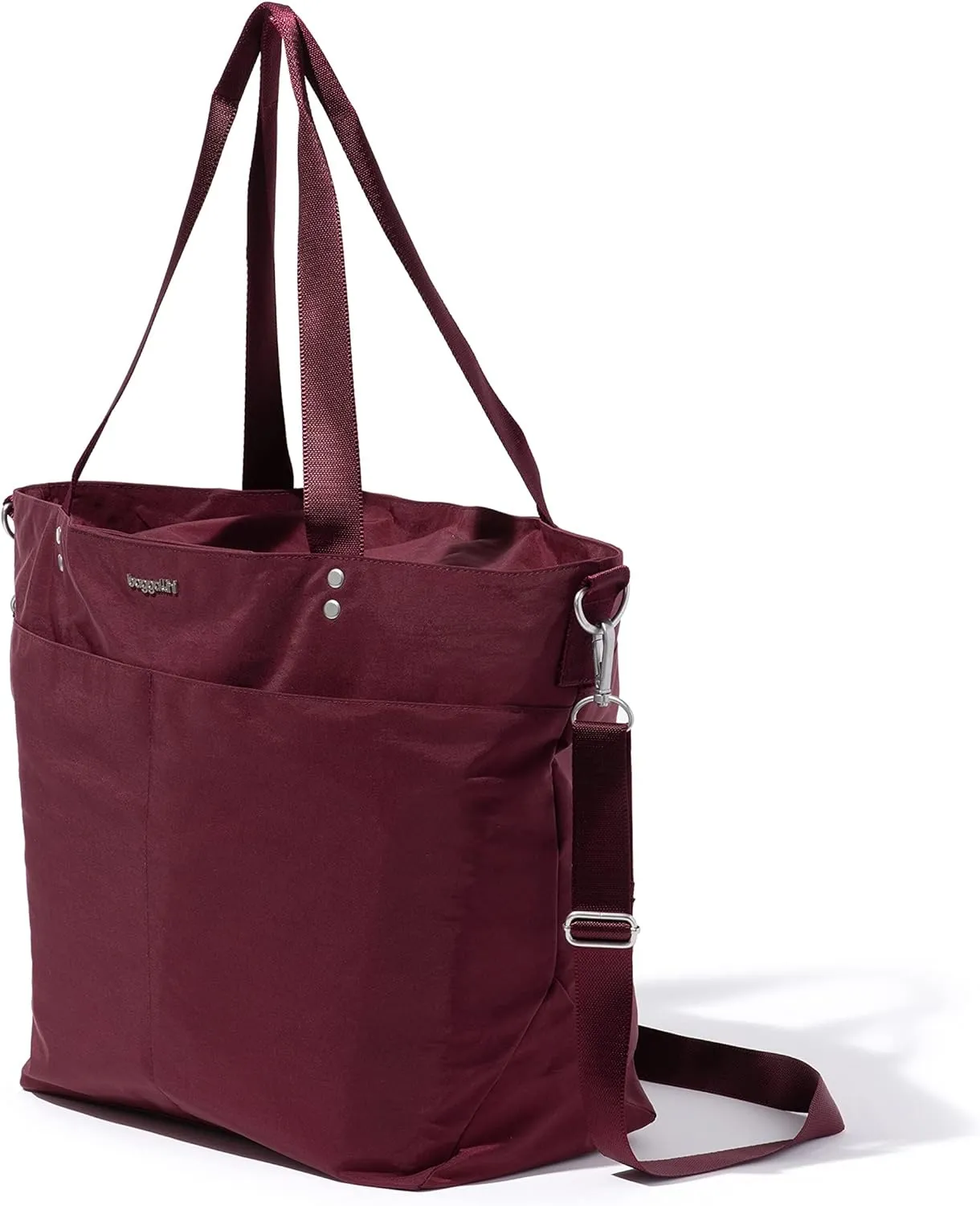 Large Carryall Tote Bag for Women - Lightweight Nylon Zipper Top Weekender Travel Beach Bag Personal Item w/Luggage Sleeve