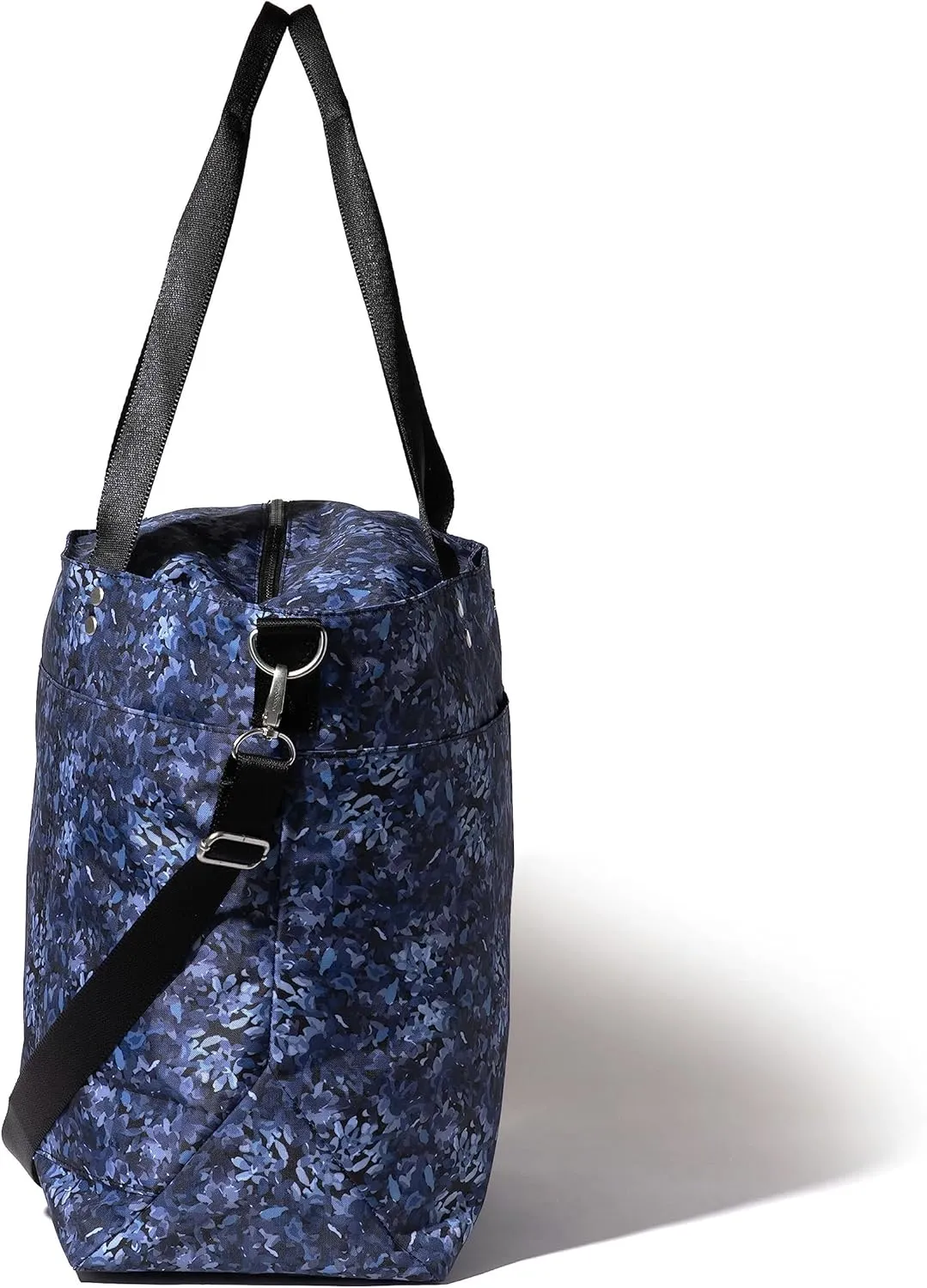 Large Carryall Tote Bag for Women - Lightweight Nylon Zipper Top Weekender Travel Beach Bag Personal Item w/Luggage Sleeve
