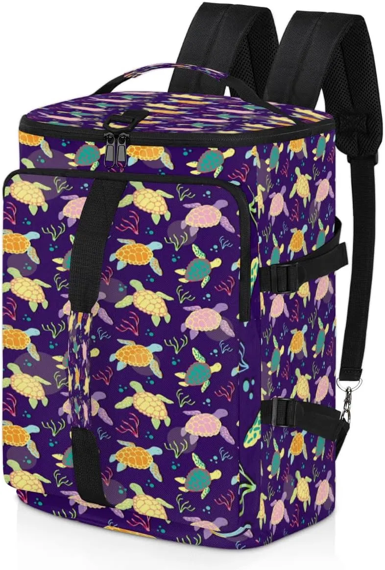Large Sports Gym Bag With Shoe & Laptop Compartment 47L Waterproof Travel Duffel Bags for Men Women Cartoon Sea Turtle Luggage Backpack Duffle Bag
