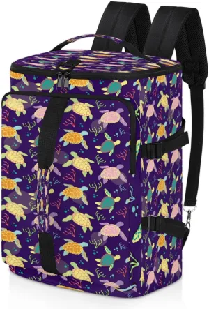 Large Sports Gym Bag With Shoe & Laptop Compartment 47L Waterproof Travel Duffel Bags for Men Women Cartoon Sea Turtle Luggage Backpack Duffle Bag