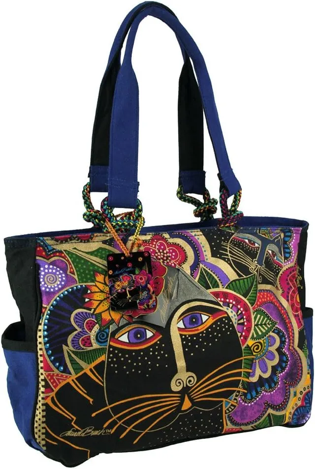 Laurel Burch Carlotta's Cats Tote, Multi, One Size