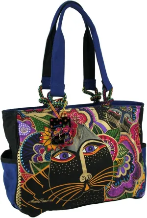 Laurel Burch Carlotta's Cats Tote, Multi, One Size