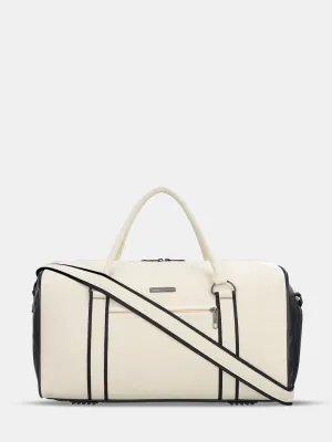 Lavie Sport Pilot 32L Unisex Duffle Bag - Black and Off white Colour