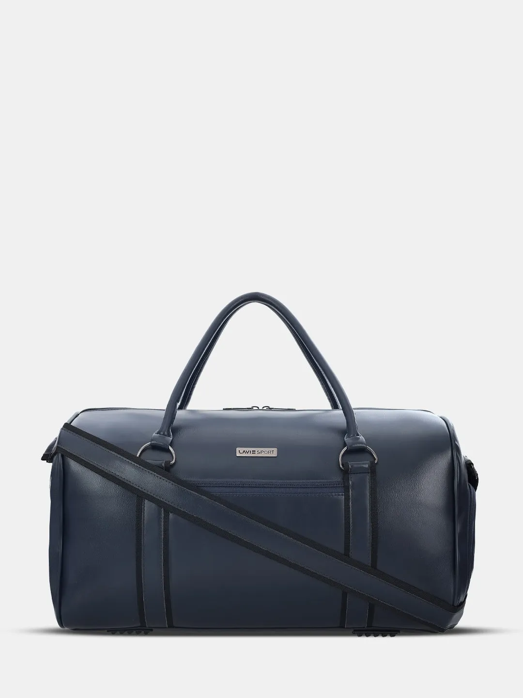 Lavie Sport Pilot 32L Unisex Duffle Bag - Black and Off white Colour