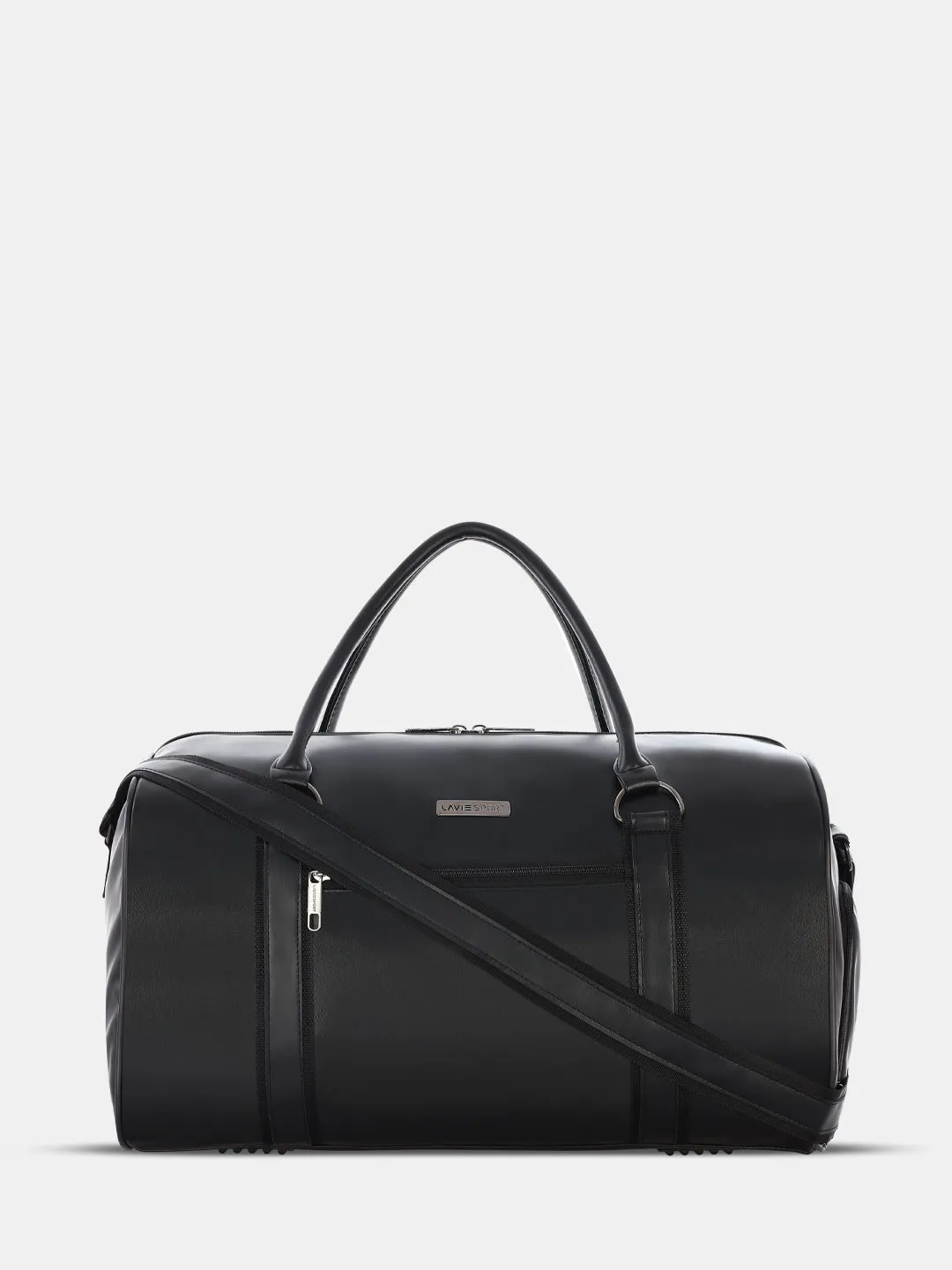 Lavie Sport Pilot 32L Unisex Duffle Bag - Black and Off white Colour