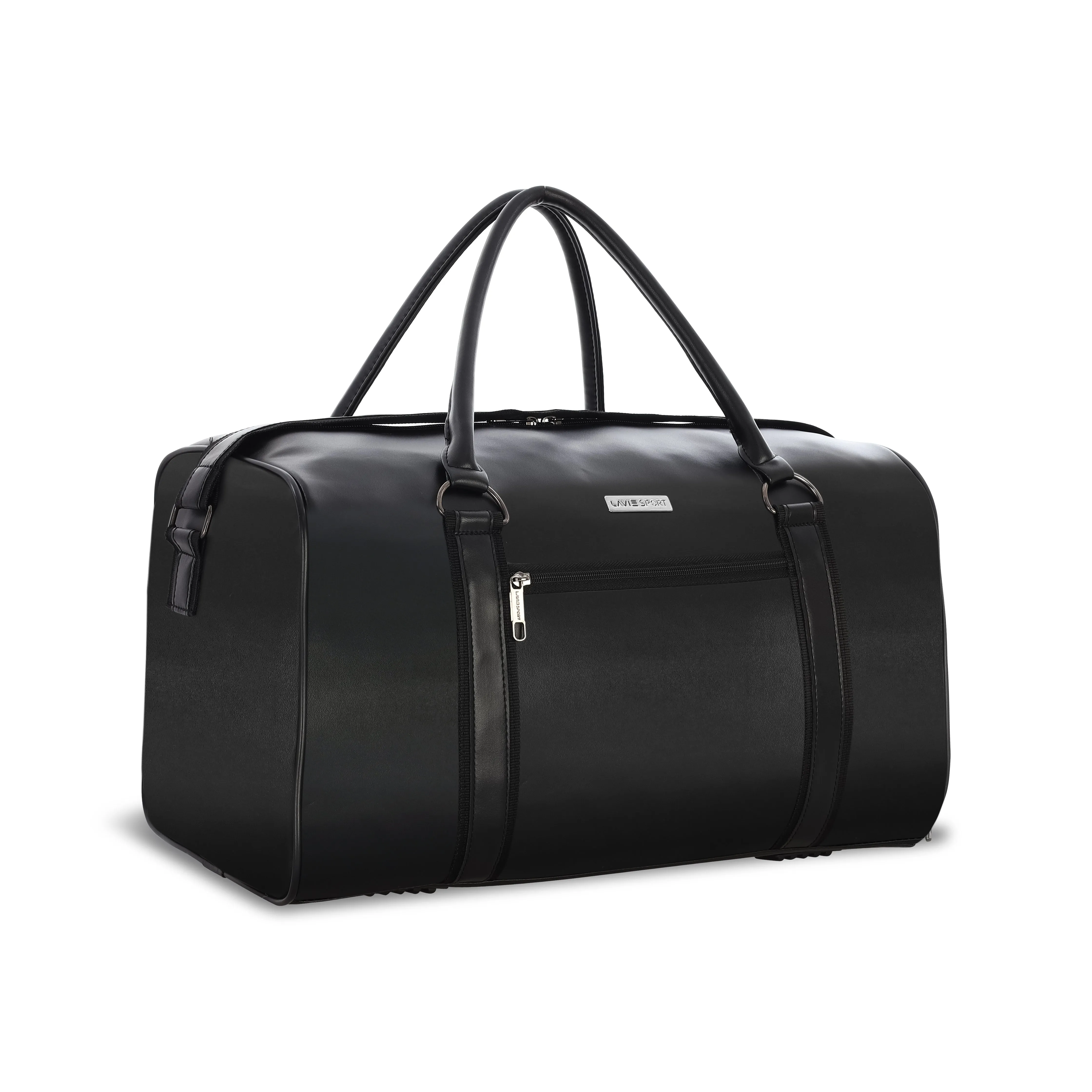 Lavie Sport Pilot 32L Unisex Duffle Bag - Black and Off white Colour