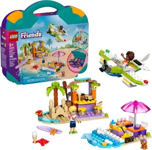 LEGO Friends Creative Beach and Travel Suitcase Toy Building Set - Portable Pretend Play Set for Kids, Girls and Boys, Ages 5  - Gift for Birthdays - Preschool Toy with 2 Minidolls - 42672