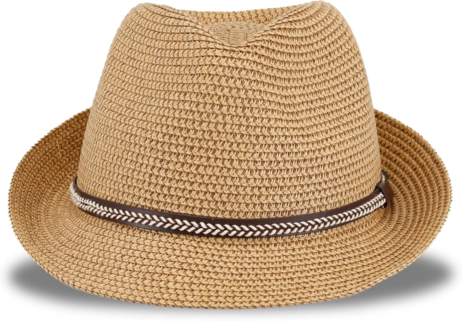 Levi's Men's Lightweight Straw Fedora Panama Hat
