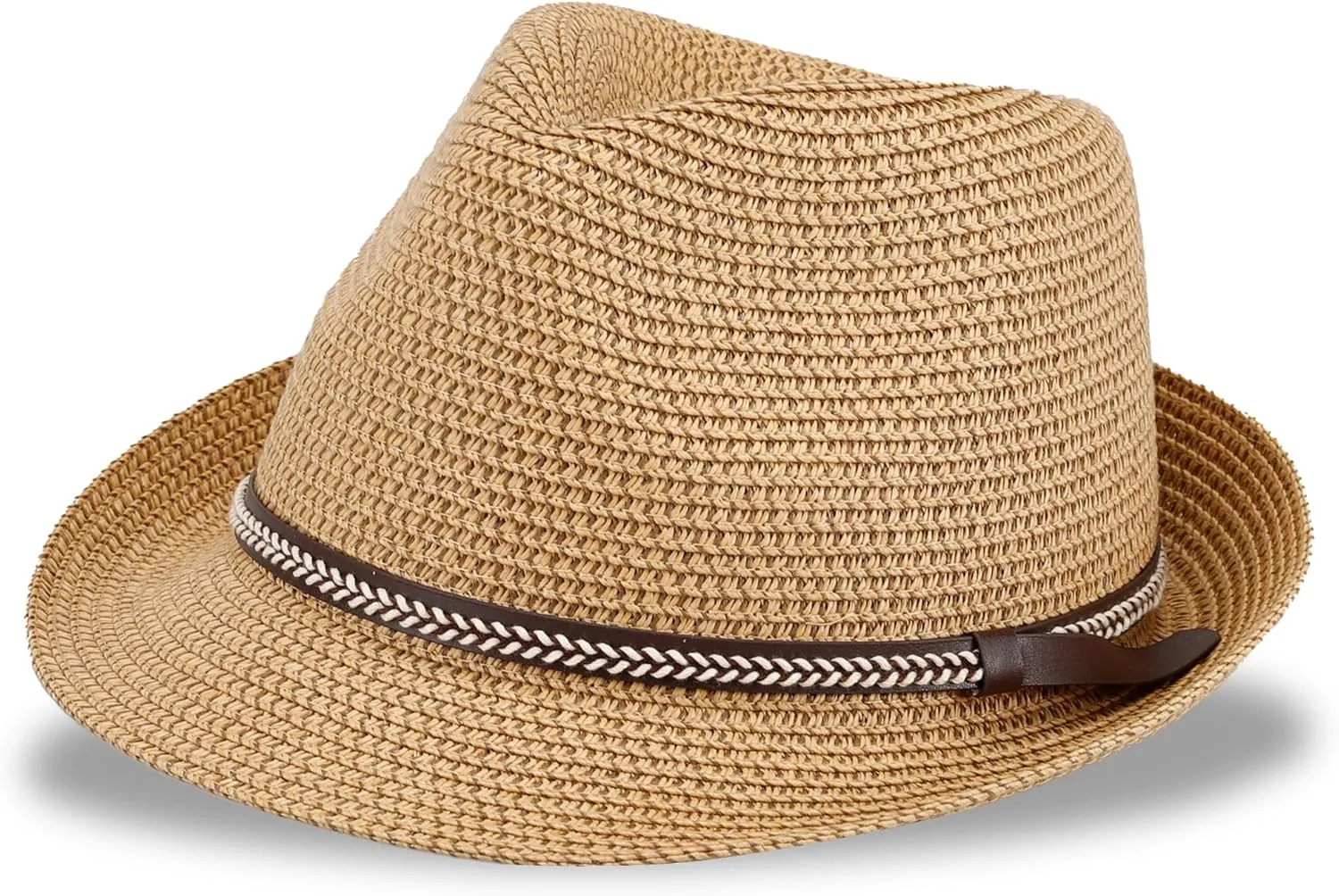 Levi's Men's Lightweight Straw Fedora Panama Hat