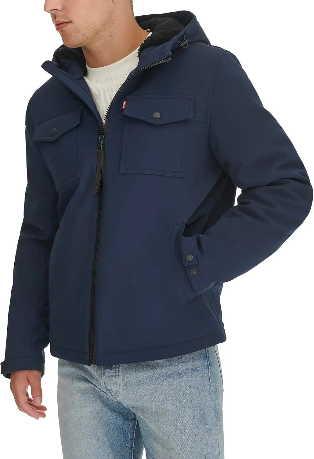 Levi's Men's Soft Shell Hooded Storm Coat (Regular & Big & Tall Sizes)
