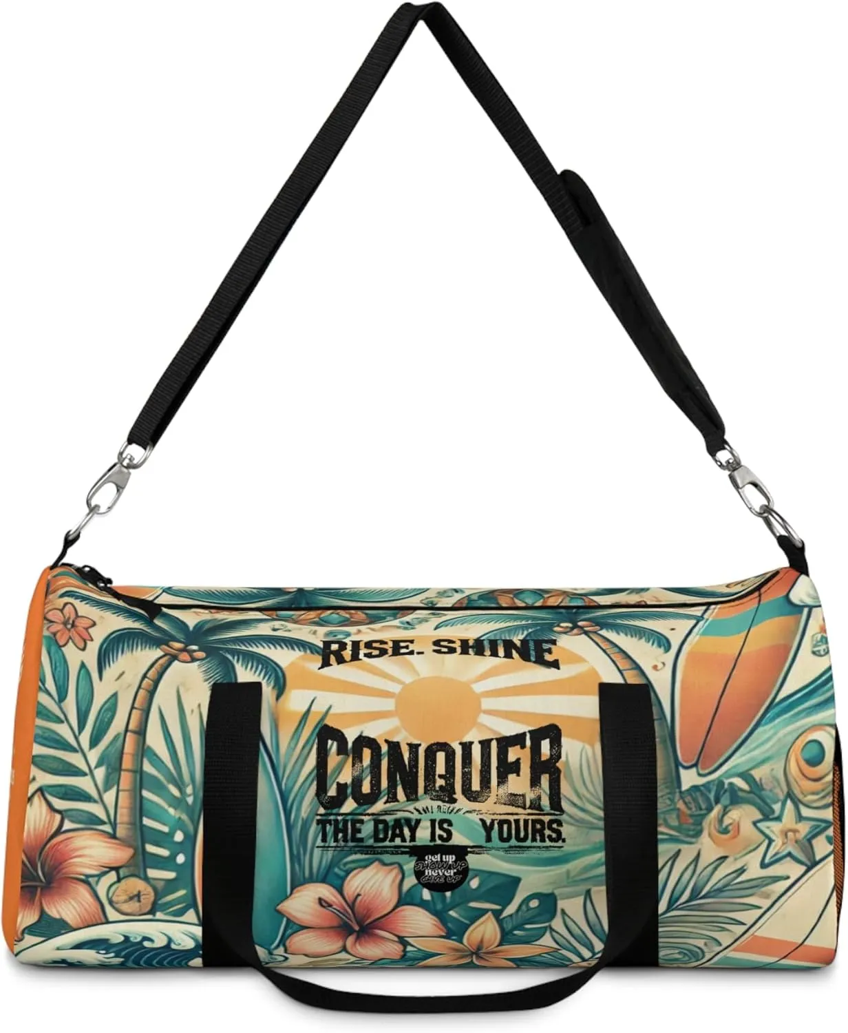 Light orange beach duffle bag | The Grind Collection | Motivational gear for sun-fueled goals and coastal hustle