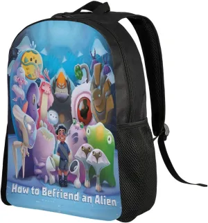 Lightweight Elementary Large Capacity Backpack Classic How Elio To Befriend An Alien Laptop Backpacks Casual Unisex Primary Daypacks Bookbag