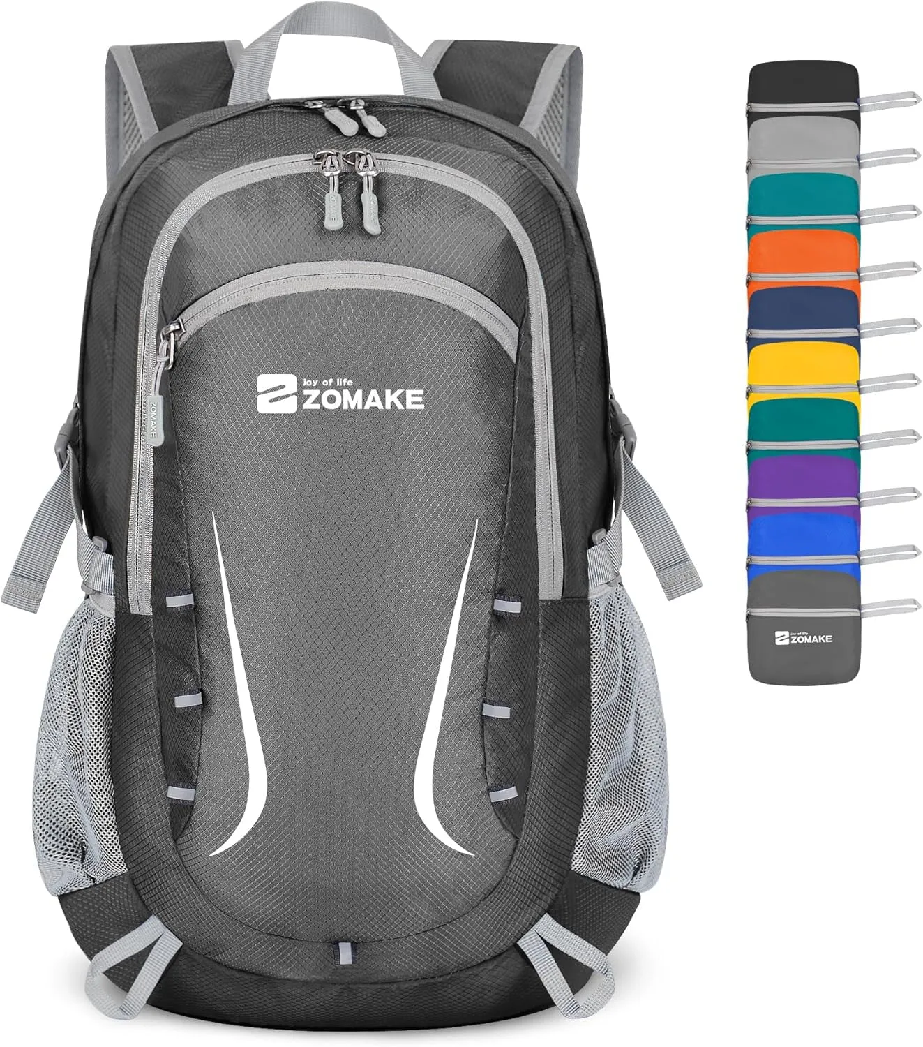 Lightweight Packable Backpack 35L, Foldable Backpacks Water Resistant Collapsible Light Daypack for Hiking