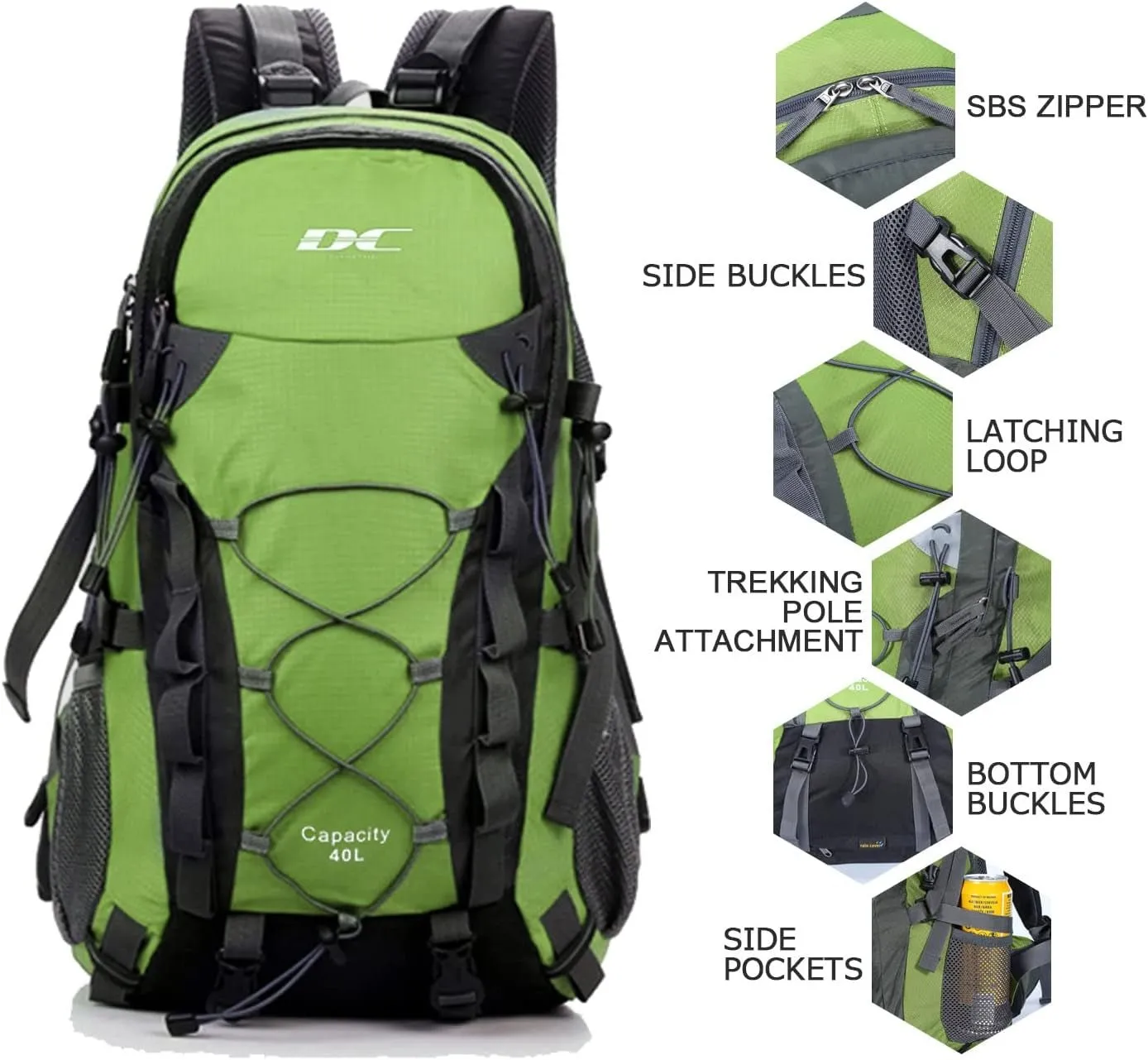 lightweight waterproof hiking backpack for travel and camping