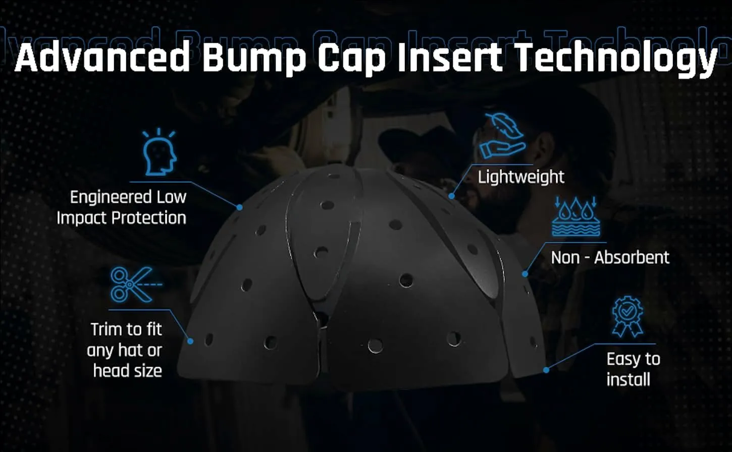 Linerz Bump Cap Hat Inserts Ventilated Lightweight Universal Trim to Fit
