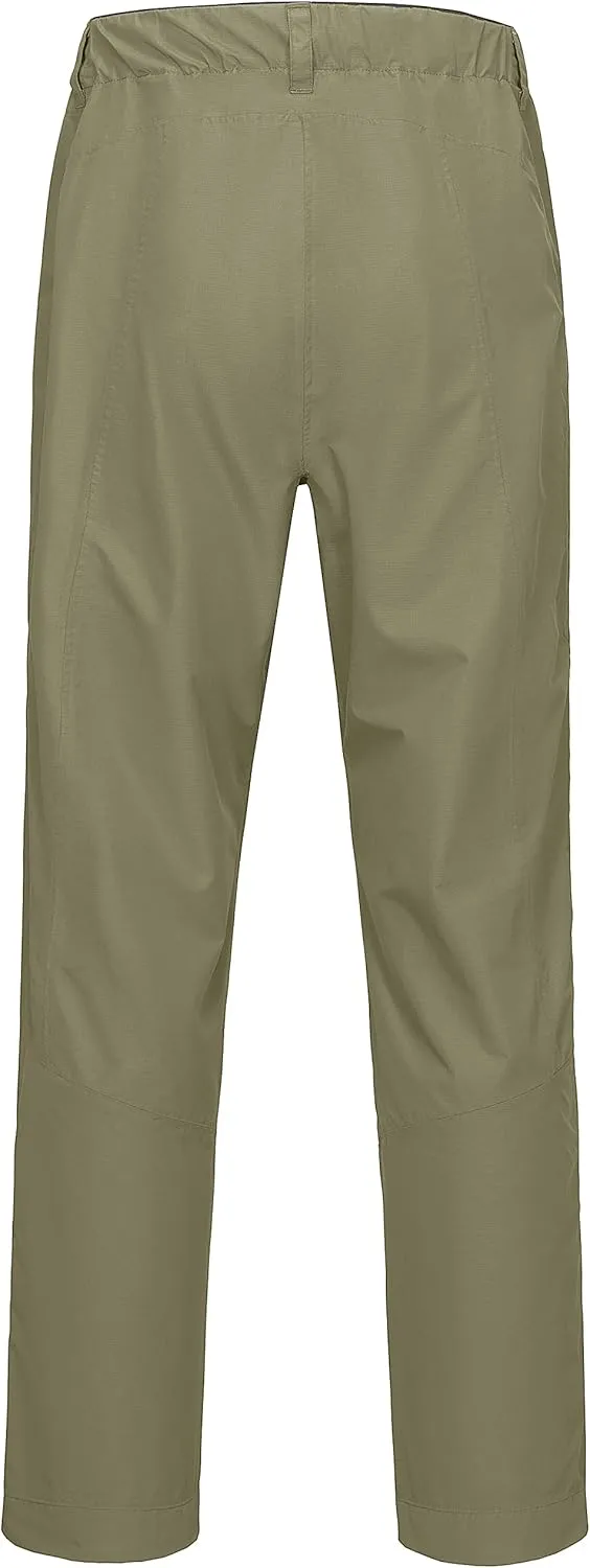 Little Donkey Andy Men's Rain Pants Waterproof Lightweight Overpants Windproof Outdoor Pants for Hiking, Golf, Fishing