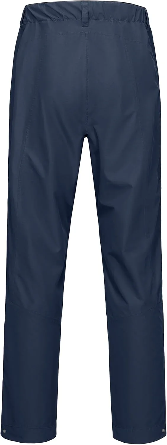 Little Donkey Andy Men's Rain Pants Waterproof Lightweight Overpants Windproof Outdoor Pants for Hiking, Golf, Fishing