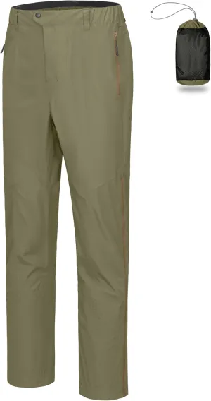 Little Donkey Andy Men's Rain Pants Waterproof Lightweight Overpants Windproof Outdoor Pants for Hiking, Golf, Fishing