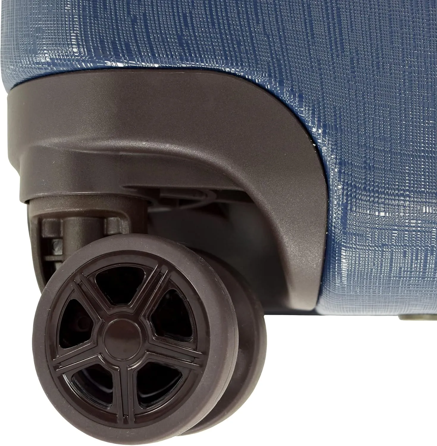 London Fog Brentwood II Expandable HARDSIDE Spinner, Blue, Carry-On 20-Inch