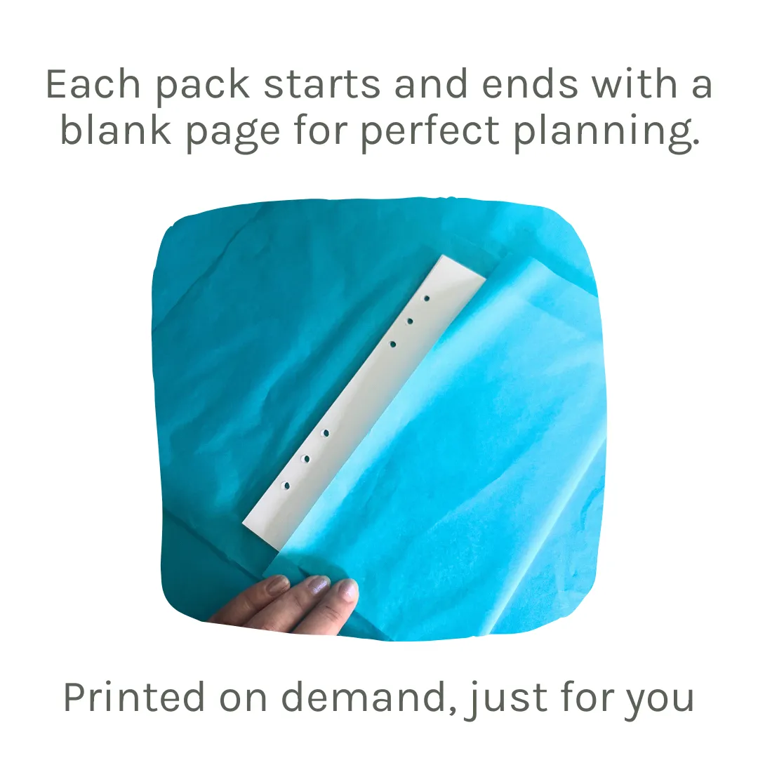 Loose Leaf A5 Planner Inserts 120gsm | 2-Page Ultimate Habit Tracker