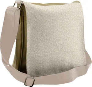 Lunarable Garden Art Messenger Bag, Blooming Nature Botany, Unisex Cross-body