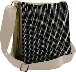 Lunarable Squares Messenger Bag, Uneven Formed Line, Unisex Cross-body