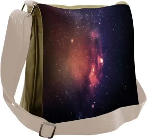 Lunarable Star Messenger Bag, Star Field Andromeda Infinity, Unisex Cross-body