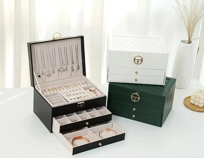 LuxeVault | Triple Layer Jewelry Organizer