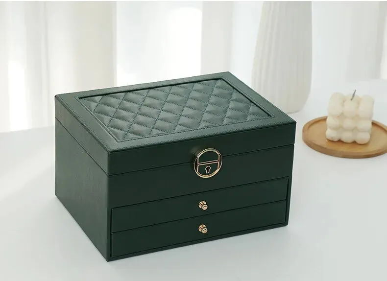 LuxeVault | Triple Layer Jewelry Organizer