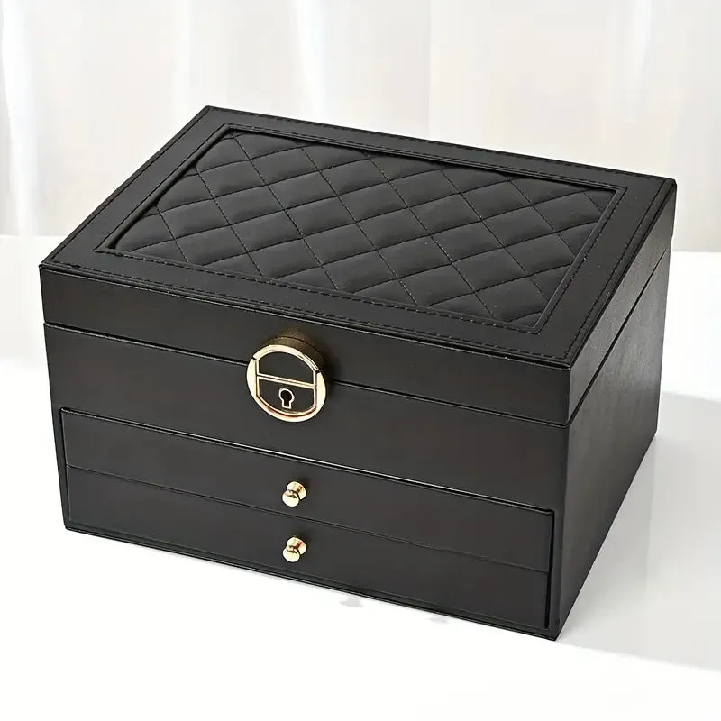 LuxeVault | Triple Layer Jewelry Organizer