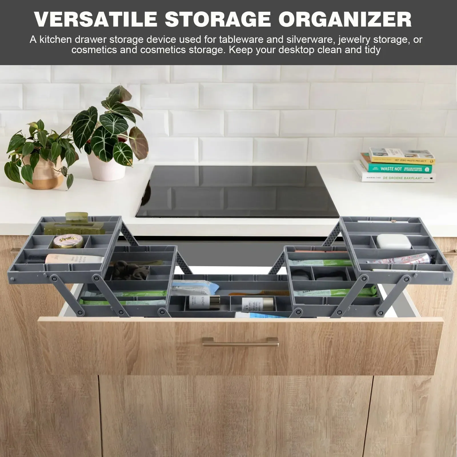 Luxora 3-Tier Drawer Organizer for Home and Office Storage