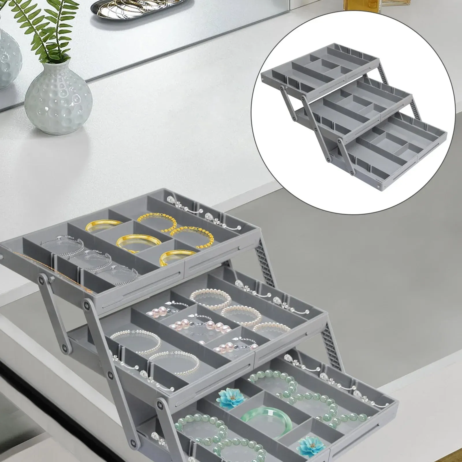 Luxora 3-Tier Drawer Organizer for Home and Office Storage