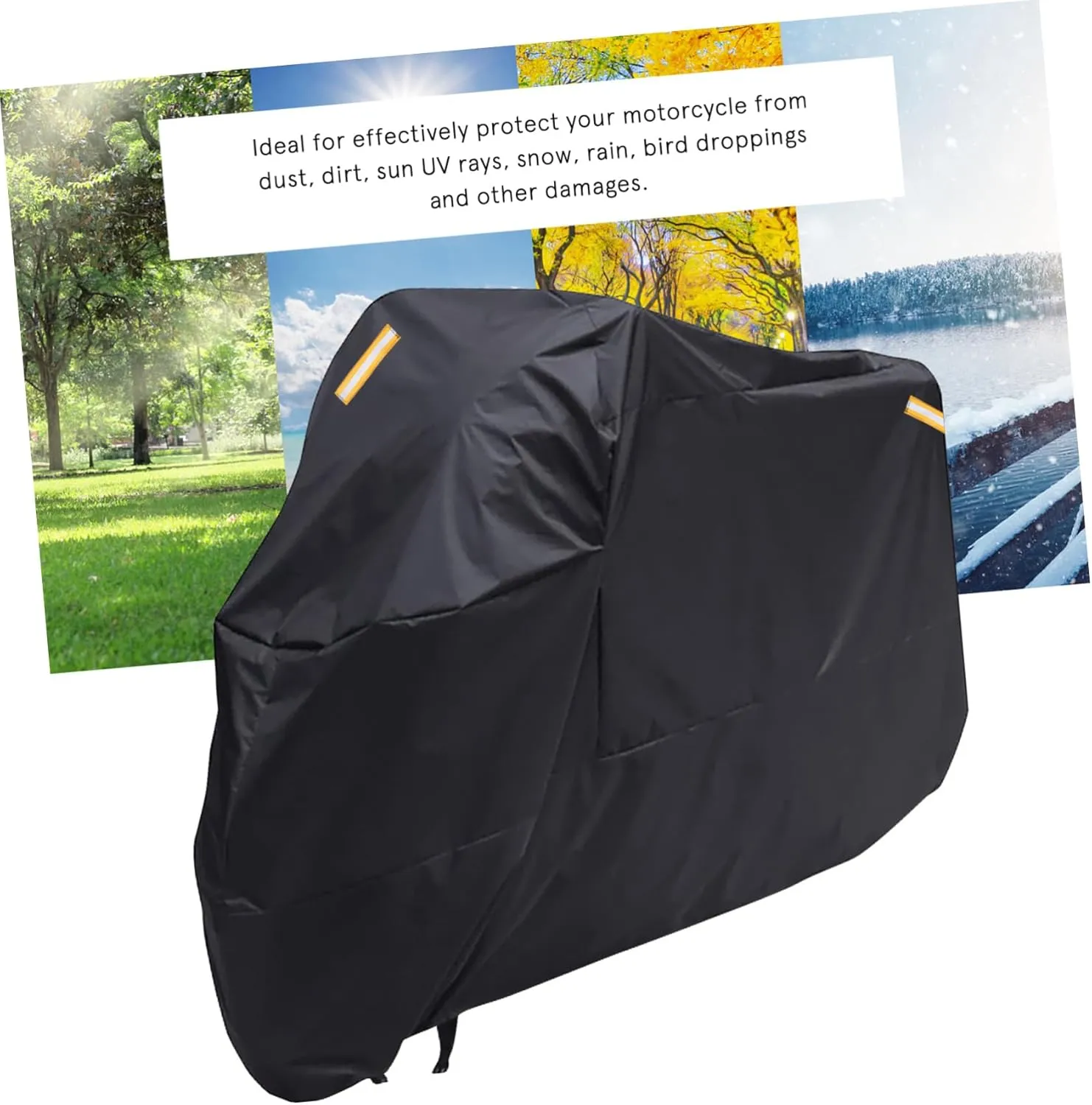 Luxshiny Motorcycle Sun Shade Cover Weatherproof Polyester Uv Protection Rainproof Small Motorcycle Cover for Ebike
