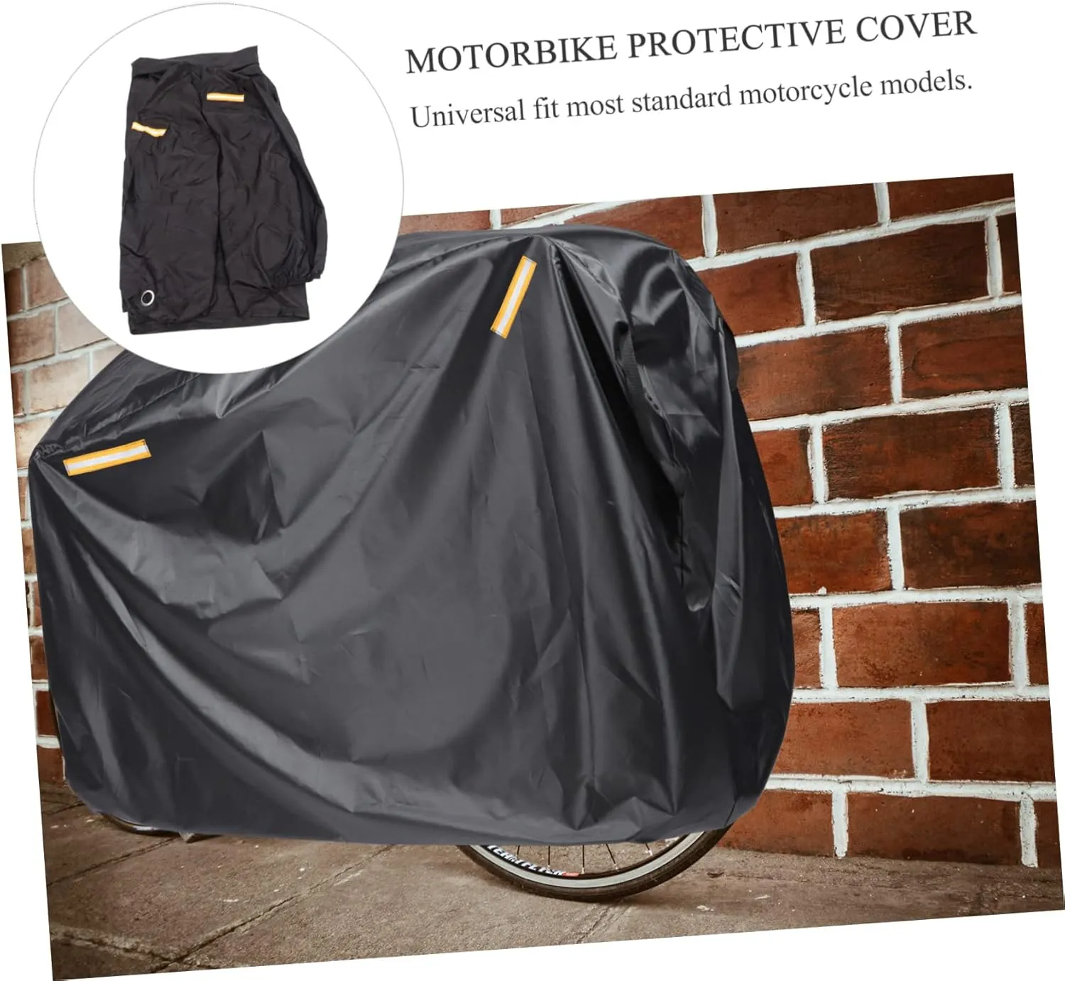 Luxshiny Motorcycle Sun Shade Cover Weatherproof Polyester Uv Protection Rainproof Small Motorcycle Cover for Ebike