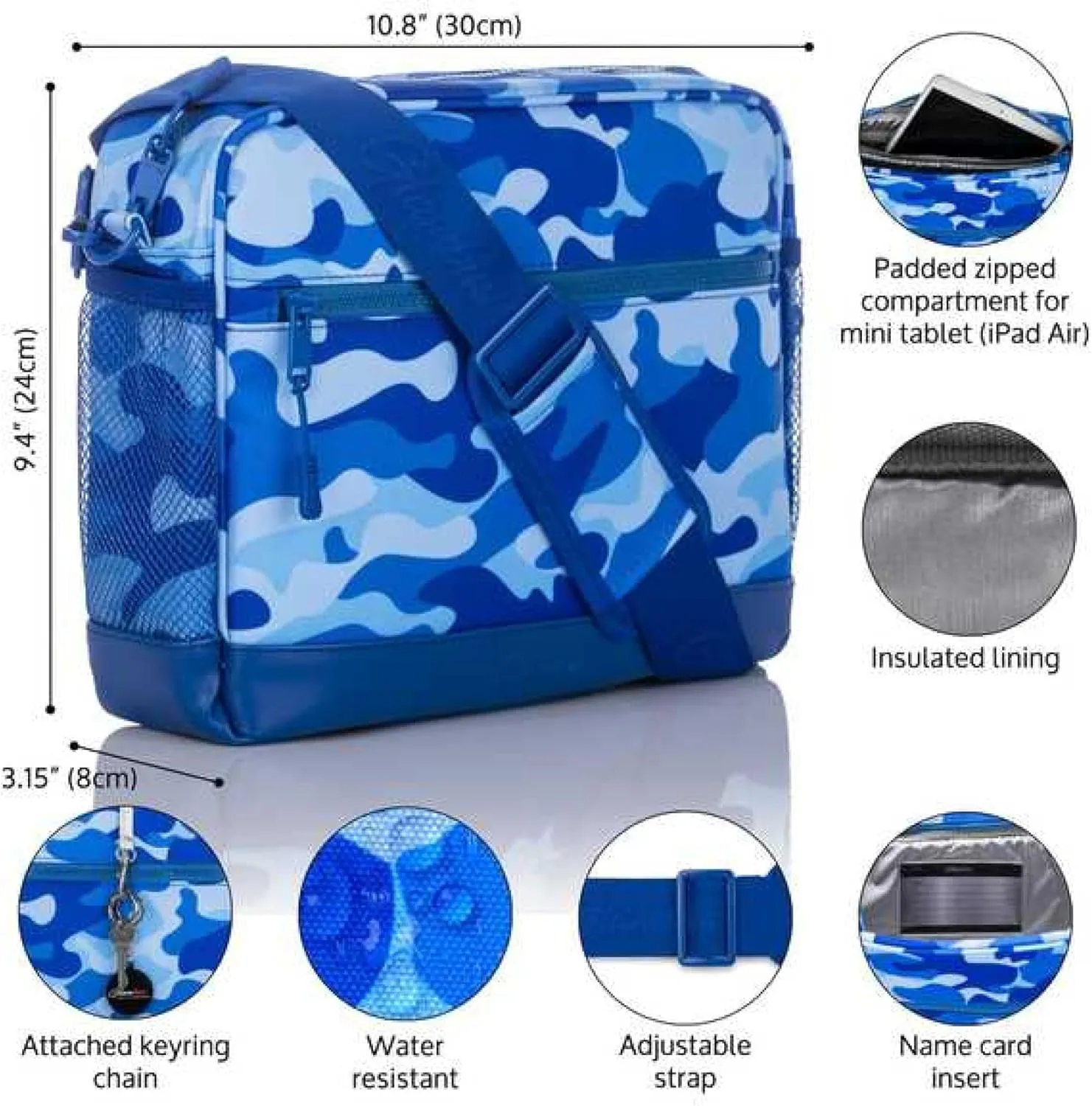 Maggie Crossbody Bag for Teen Girls - Insulated Compartment Messenger Bag with Adjustable Strap & Multiple Pockets,