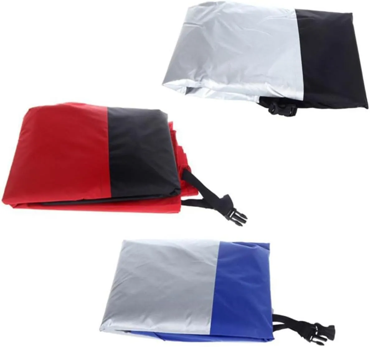 MAGICLULU Motorcycle Cover Waterproof Sun Block Universal Fit for Most Motorbikes Atvs Weatherproof Polyester Elastic Bottom Storage Bag