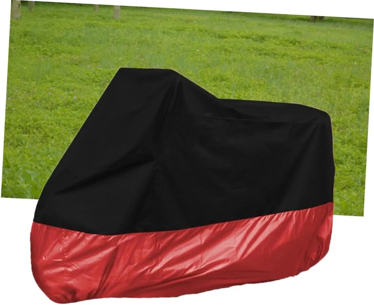 MAGICLULU Motorcycle Cover Waterproof Sun Block Universal Fit for Most Motorbikes Atvs Weatherproof Polyester Elastic Bottom Storage Bag