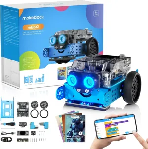 Makeblock mBot2 Coding Robot for Kids, AI Learning Robot Support Scratch & Python Programming, Robotics Kit for Kids Ages 8-12 and up, Building STEM Robot Toys Gifts for Boys Girls