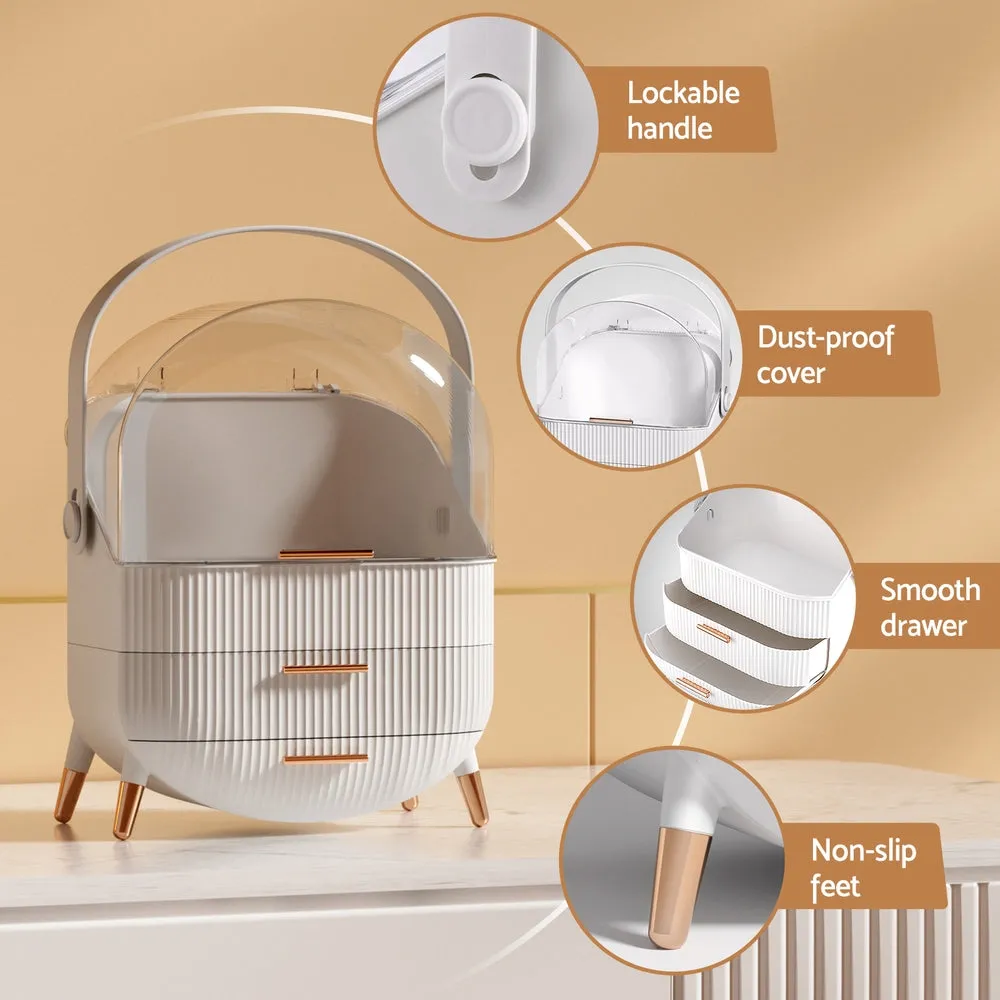 Makeup Case Portable Cosmetic Organizer Storage Box Jewellery Holder